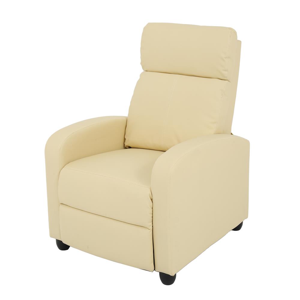 HomeBase FURDINI Ghế thư giãn MUZE bằng ván ép W69XD87XH100.5CM màu kem