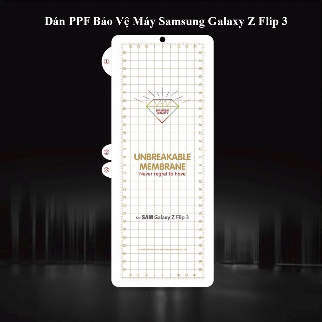 Dán màn hình Samsung Z Flip 3 -Z Flip 4 full màn dẻo trong suốt PPF tự phục hồi vết xước–Dán dẻo Samsung Galaxy Z Flip 3