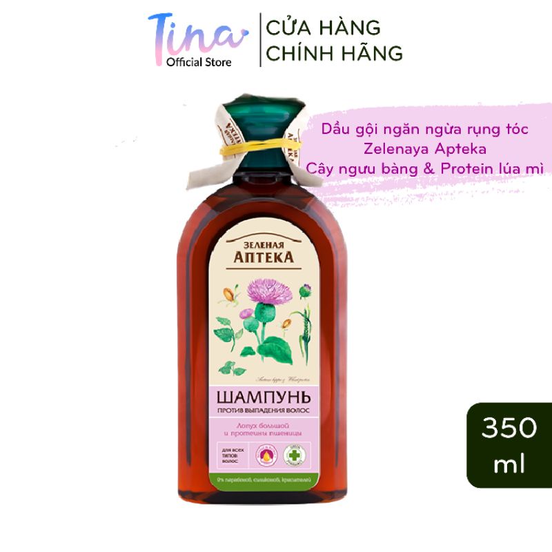 Dầu xả ngăn ngừa gàu Zelenaya Apteka nụ bạch dương và thầu dầu 350ml - BioTopcare Official - TN145