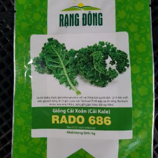 Combo 5 gói Hạt Giống cải kale (cải xoăn)
