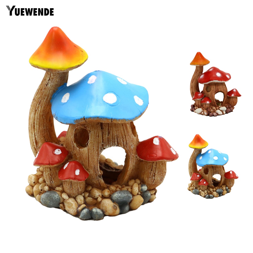 Ngôi Nhà Nấm Dùng Trang Trí Bể Cá Độc Đáo