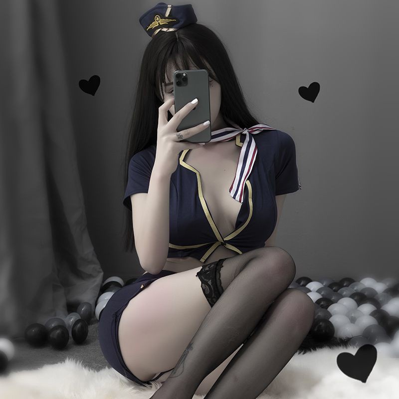 Bộ Đồ Ngủ Hóa Trang Tiếp Viên Hàng Không Quyến Rũ Cho Nữ | BigBuy360 - bigbuy360.vn