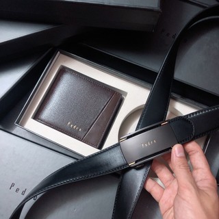 [ có video ] Thắt lưng và ví Nam da thật xuất khẩu fullbox hãng