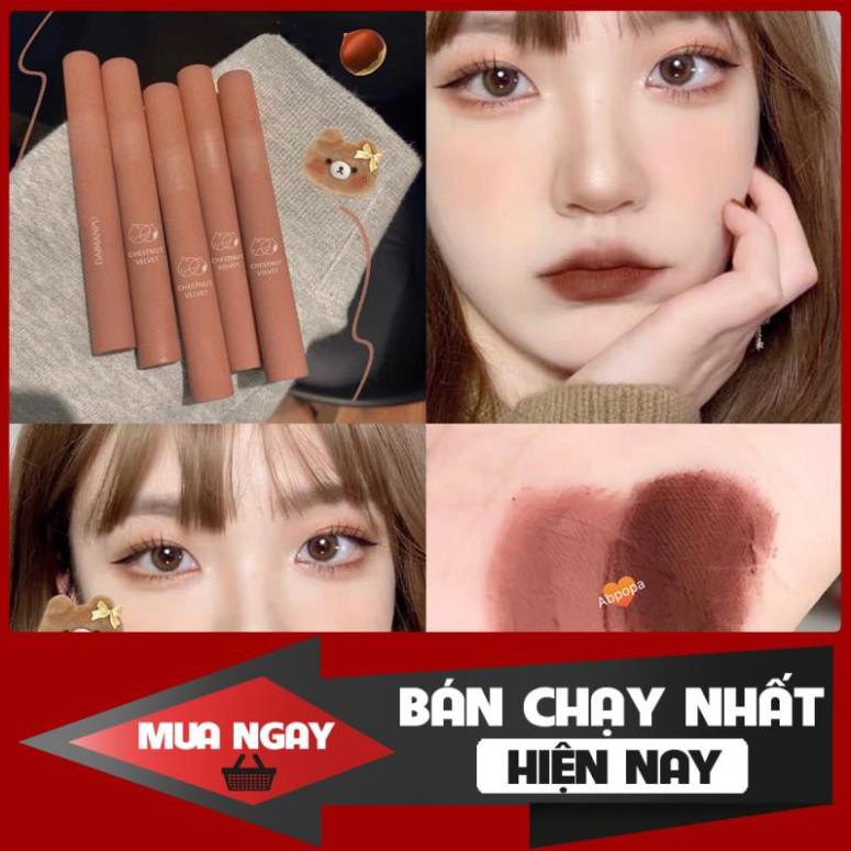 HQHQ17 Son lì DAIMANPU mềm mịn như nhung chống thấm nước chống khô môi lâu trôi MM | BigBuy360 - bigbuy360.vn