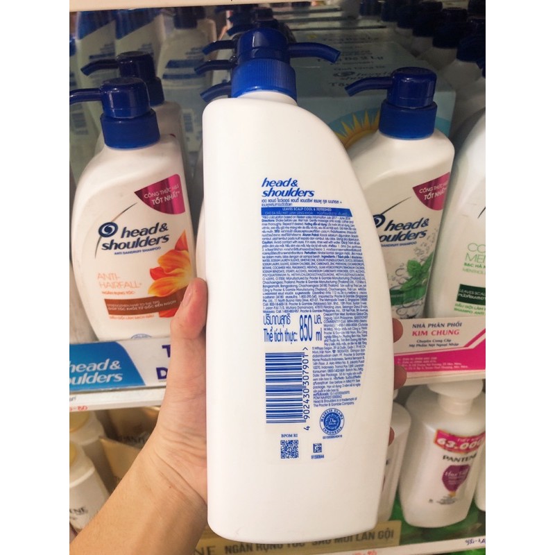 Dầu hội đầu Head &amp; Shoulders bạc hà 850g