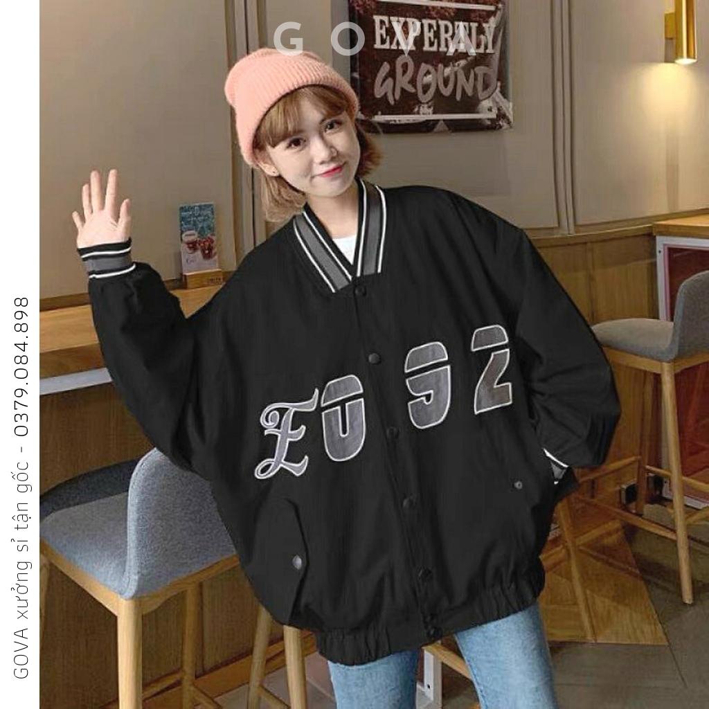 Áo Khoác Bomber Dù In 092 Form Rộng Nam Nữ Ulzzang Unisex Thời Trang GOVA