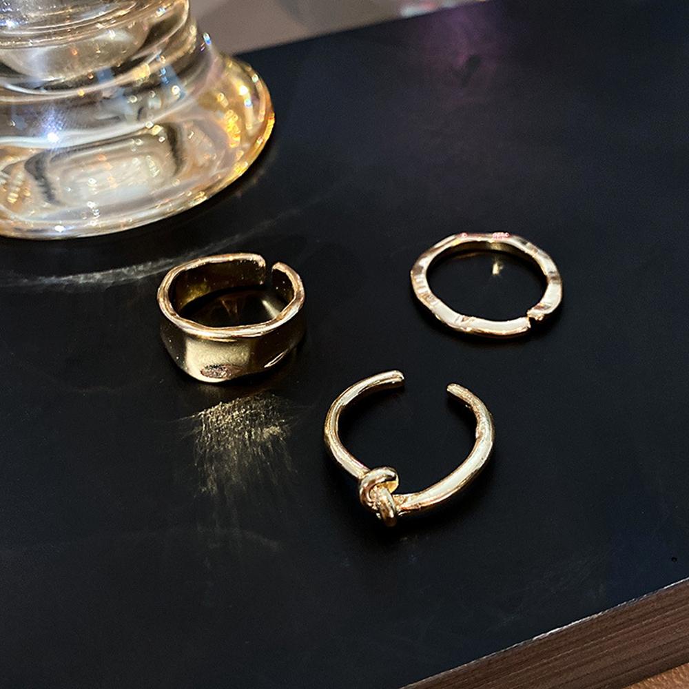 EXPEN Nhẫn Hở Mạ Bạc Kiểu Thắt Nút Độc Đáo Thời Trang Cho Nữ