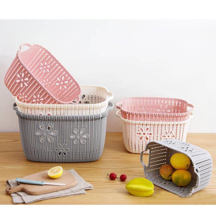 (DÀY DẶN) GIỎ HOA NHỰA VIỆT NHẬT KÍCH THƯỚC 22x16. GIỎ ĐỰNG ĐỒ SIÊU ĐẸP