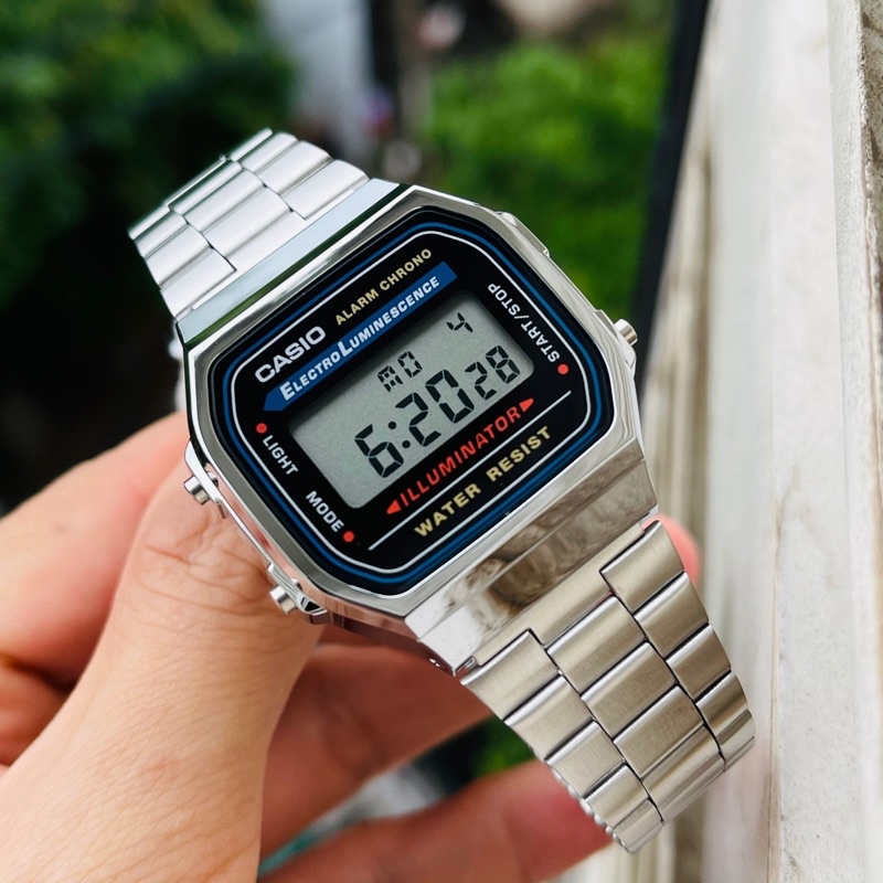 Đồng hồ A168 unisex nam nữ new fullbox chính hãng