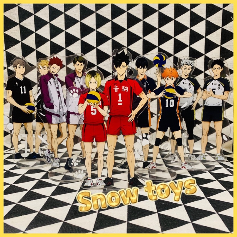 Mô Hình Standee acrylic anime hình Haikyuu - mô hình nhân vật haikyu Hinata Shoyo Sugawara Koshi Tobio