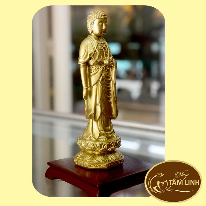 Tượng Đức Phật A Di Đà đứng cao 13cm Nhiều Size
