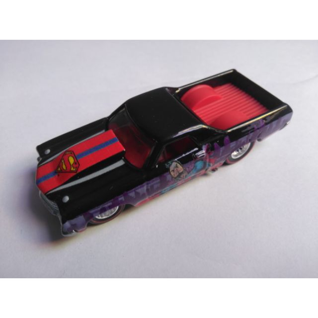 Xe Hotwheels Real Riders 1968 El Camino design super man , xe đẹp như mới