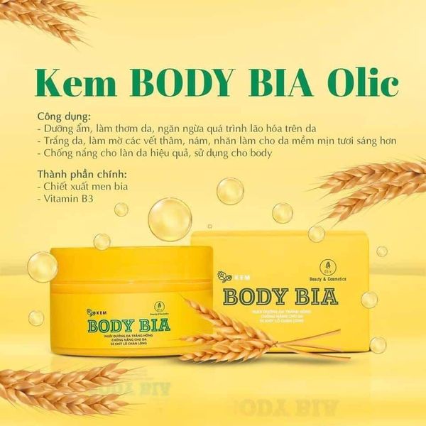 Kem Body Bia Olic chính hãng 100gram