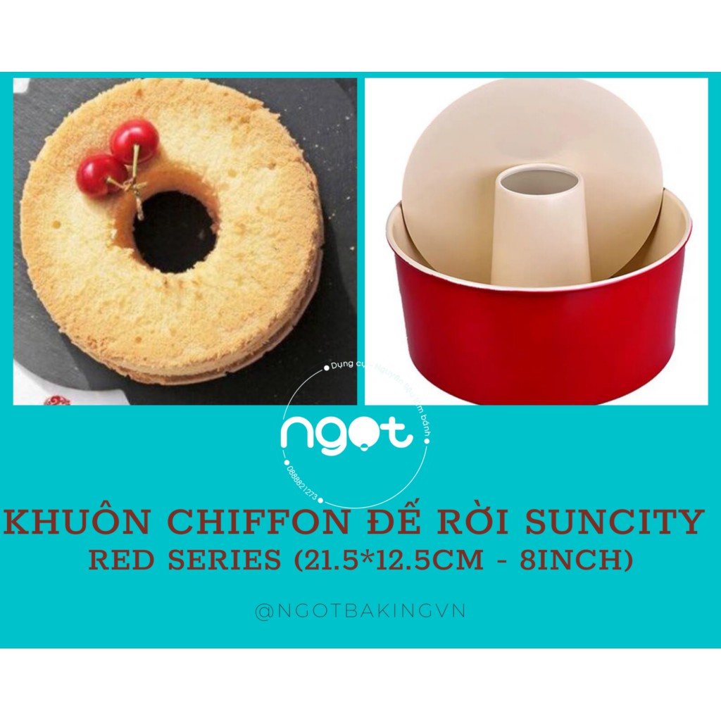 Khuôn chiffon Suncity đỏ (21.5x12.5 - 8inch)