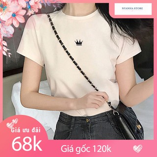 Áo Thun Nữ Tay Ngắn Queen Đơn Giản