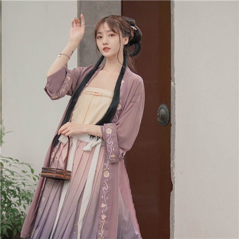 chân váy carochân váy tennis℗【Ziqianer】 Shilixiang nguyên bản Hanfu Nữ Song do Yuzi váy dài ngang eo, một mảnh b