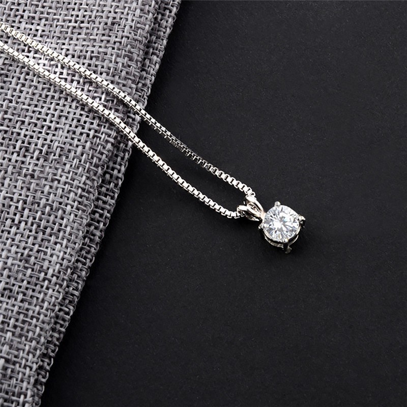 Vòng cổ nữ mặt đá Zircon 8mm