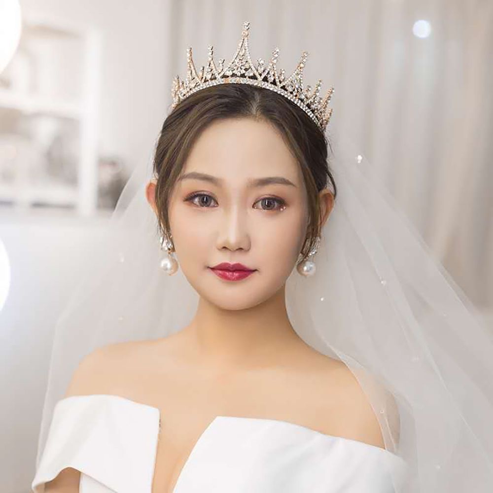 MXMUSTY Luxury Bridal crowns Fashion Wedding Jewelry|Hair Hoop Women Princess Elegant Headband Alloy Gorgeous Tiaras/Multicolor