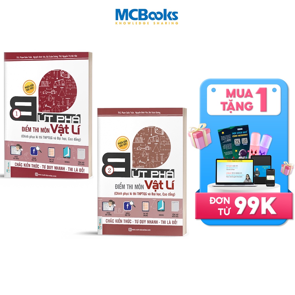 Sách - Combo Bứt Phá Điểm Môn Vật lý Phiên Bản Đặc Biệt 2019