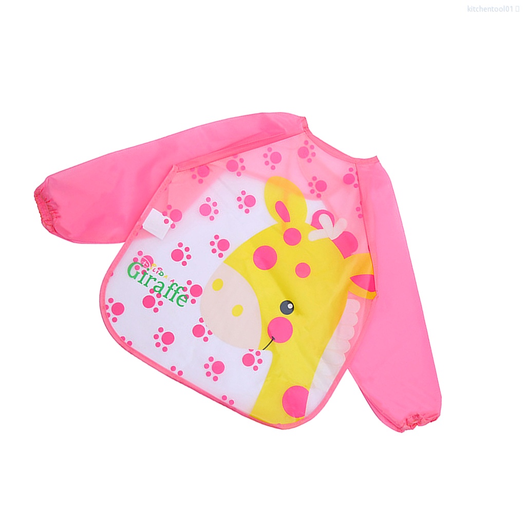 Tạp dề tay dài bằng EVA chống thấm nước tiện dụng cho bé tập vẽ