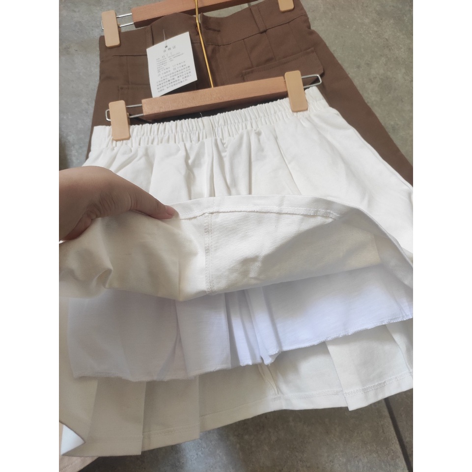 Chân Váy Kaki Xếp Ly Có BIGSIZE ⚡Chân Váy Kaki Dày Dặn Có Lớp Lót Mặc Siêu Xinh