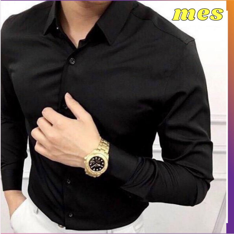 Sơ Mi Nam, Áo Sơ Mi Nam Dài Tay Cao Cấp, Chống Nhăn, Chống Xù, Thấm Hút Mồ Hôi