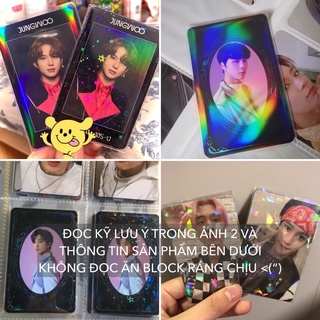 Sleeve hologram 6.1x8.8cm 6.5x9.0cm cầu vồng gương vỡ đựng card ảnh bọc bảo vệ thẻ bài holo blink lấp lánh
