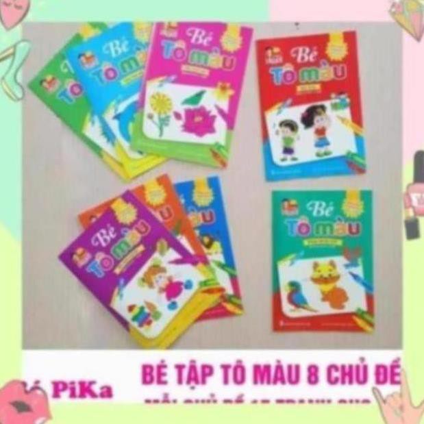 Vở tập tô màu cho bé theo chủ đề - lẻ 2 quyển