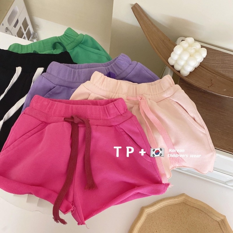 Quần Short Thể Thao Chất Liệu Cotton Màu Sắc Kẹo Ngọt Thời Trang Mùa Hè 2022 Cho Bé