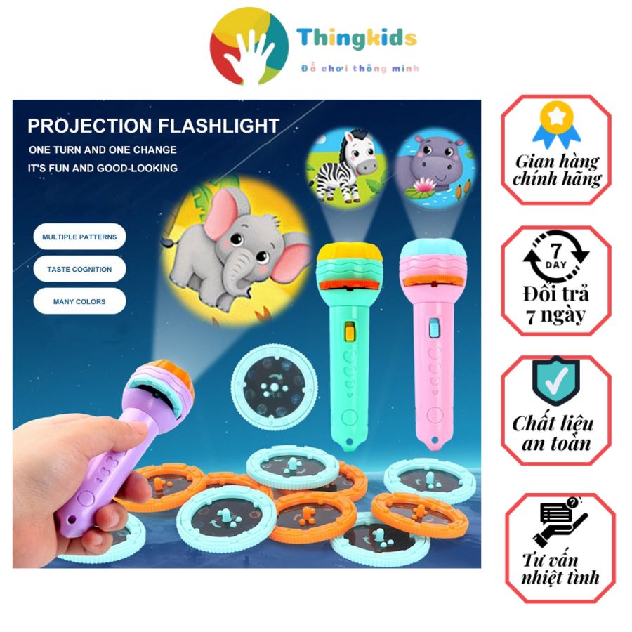 Đèn Pin Chiếu Hình Cho Bé 48 Hình - Thingkids