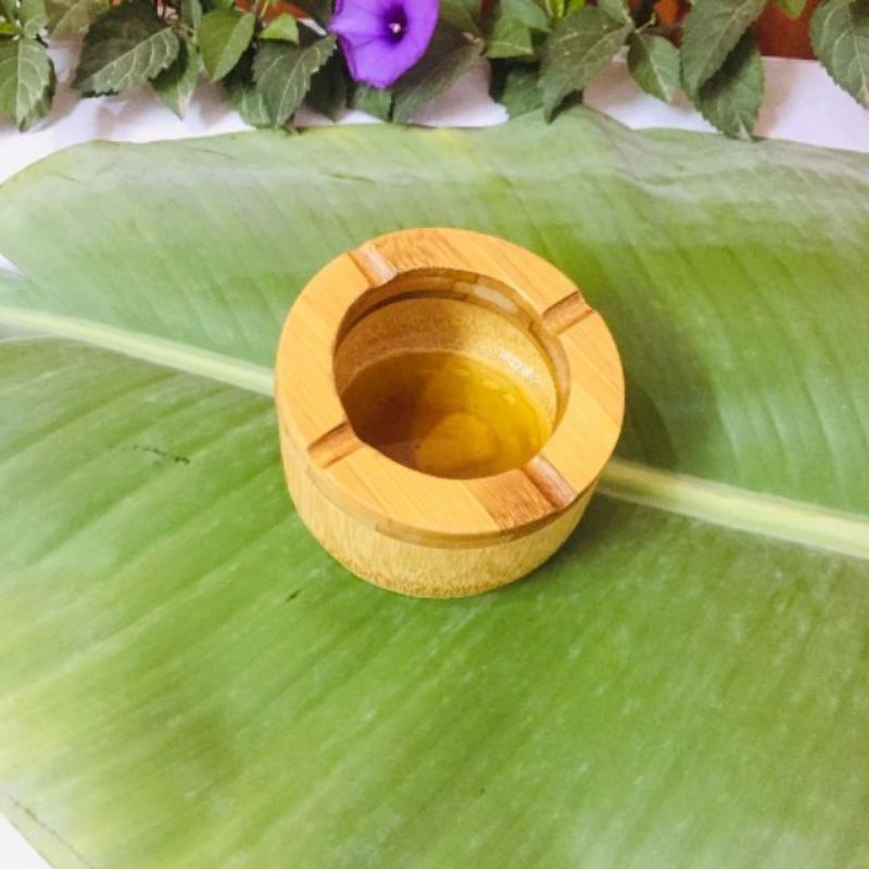 Gạt tàn thuốc bằng tre già tự nhiên cao 7cm