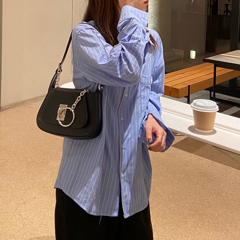 IELGY Túi đeo vai kẹp nách IELGY phối dây xích thời trang dễ phối đồ cho nữ