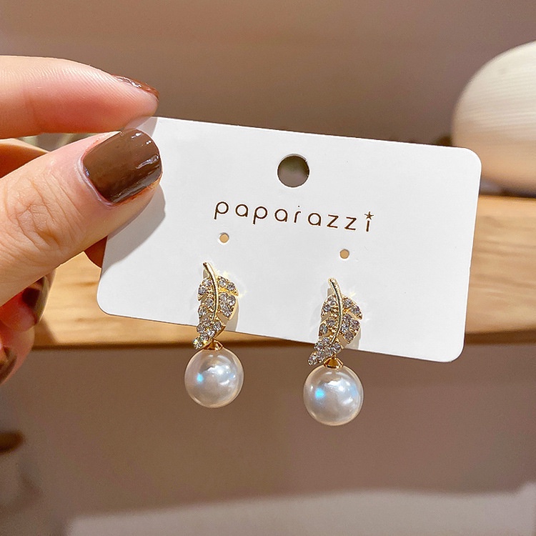 Bông Tai Mạ Bạc 2022 s925 Đính Ngọc Trai Nhân Tạo Phong Cách Hàn Quốc Thời Trang