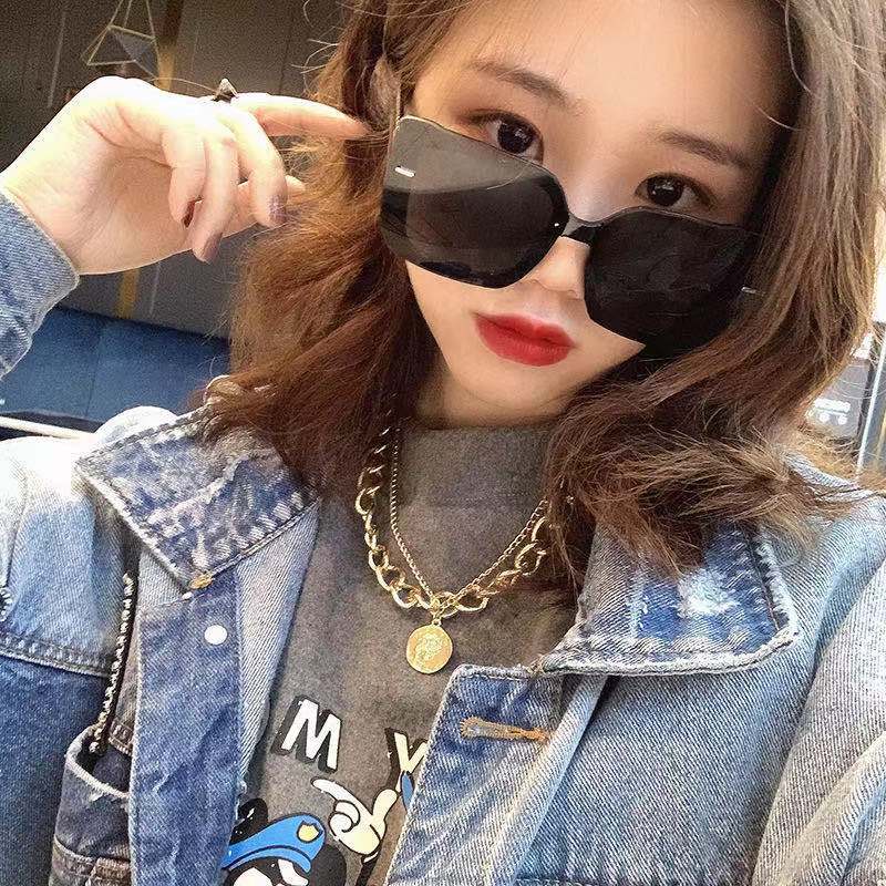 Vòng cổ hai lớp sợi xích dày phong cách hiphop dành cho nữ