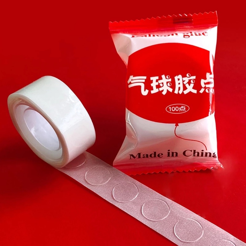Set 100 Miếng Dán Bong Bóng Trang Trí Tiệc