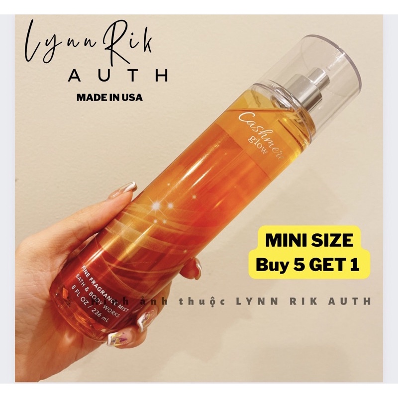 CASHMERE GLOW - Xịt Thơm Toàn Thân Body Mist Bath & Body Works