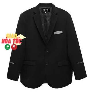 Áo blazer oversized nam cổ vét chữ in