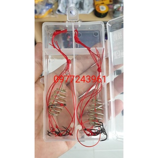Lưỡi câu cá lăng xê 1 hộp 2 bộ - lưỡi câu lăng xê