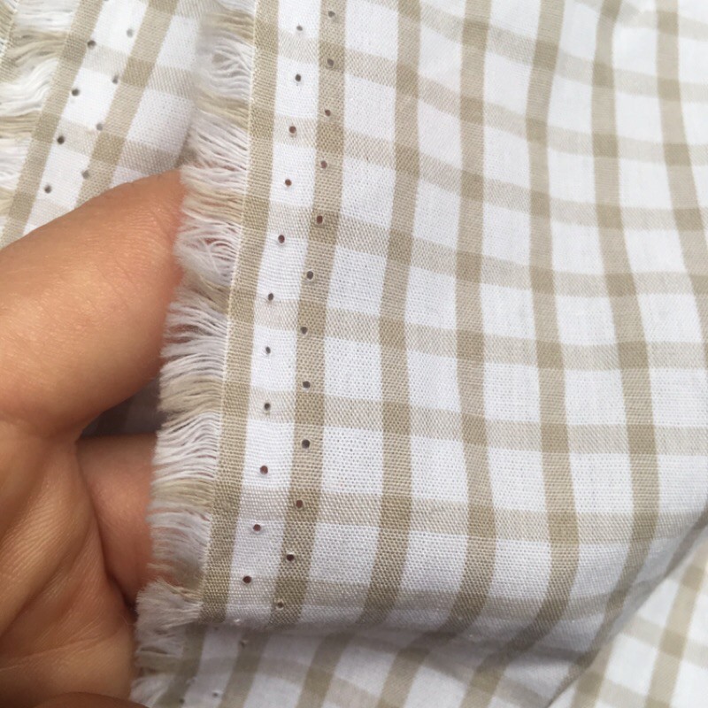 Vải thô kẻ ô vuông
