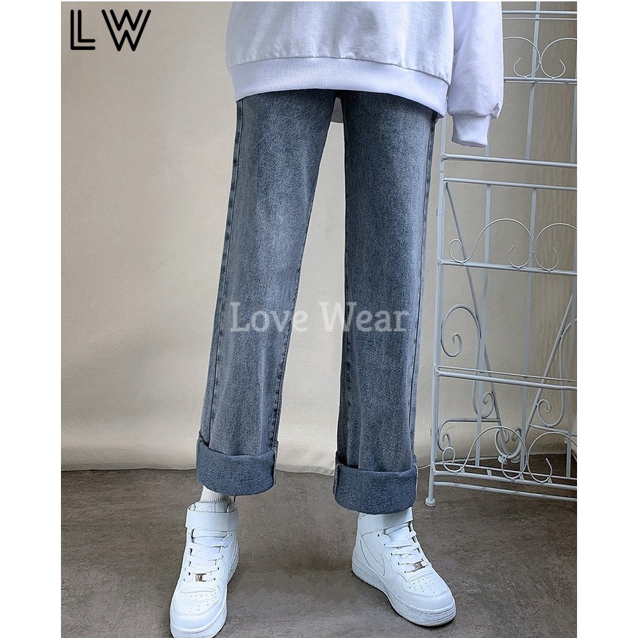 Quần Jean Nữ,baggy, quan jeans, Ống Suông Rộng, NS-01 Cao Cấp - Phong cách Hàn Quốc