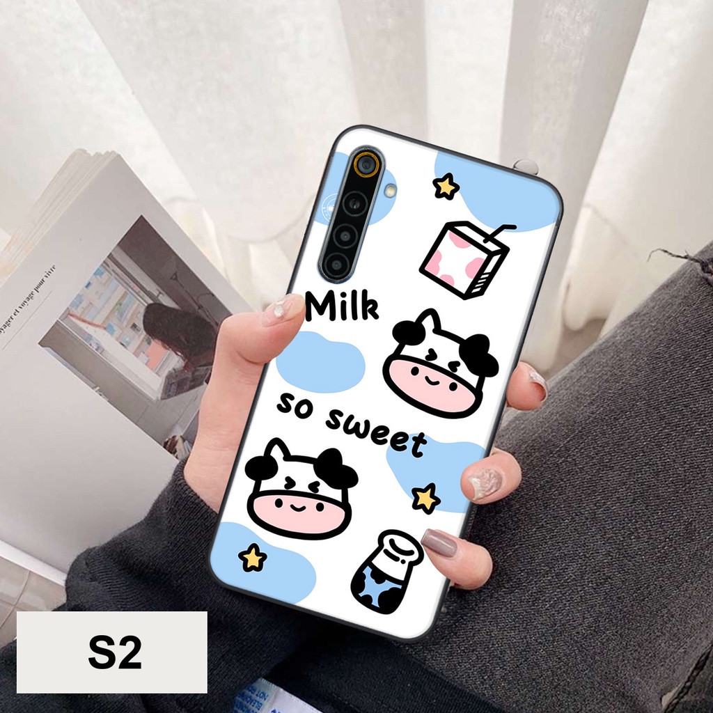 Ốp Lưng Realme C3 - Realme C3i - Realme 6 - Realme 6 Pro In hình Bò sữa cute đáng yêu