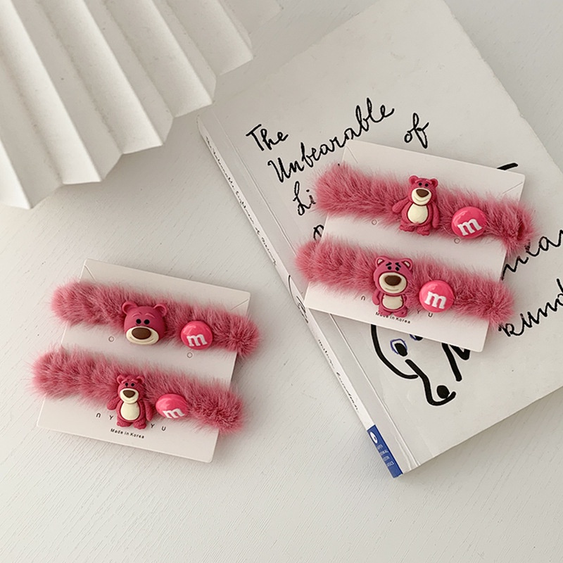 Dây Cột Tóc Hình Gấu Màu Tím Dễ Thương Phong Cách Hàn Quốc Dễ Thương Cho Nữ