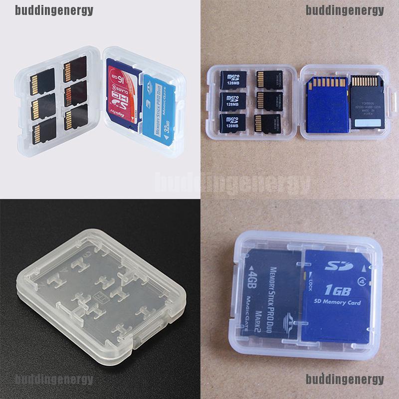 Hộp nhựa 8 ngăn bảo quản thẻ nhớ Micro SD TF SDHC MSPD