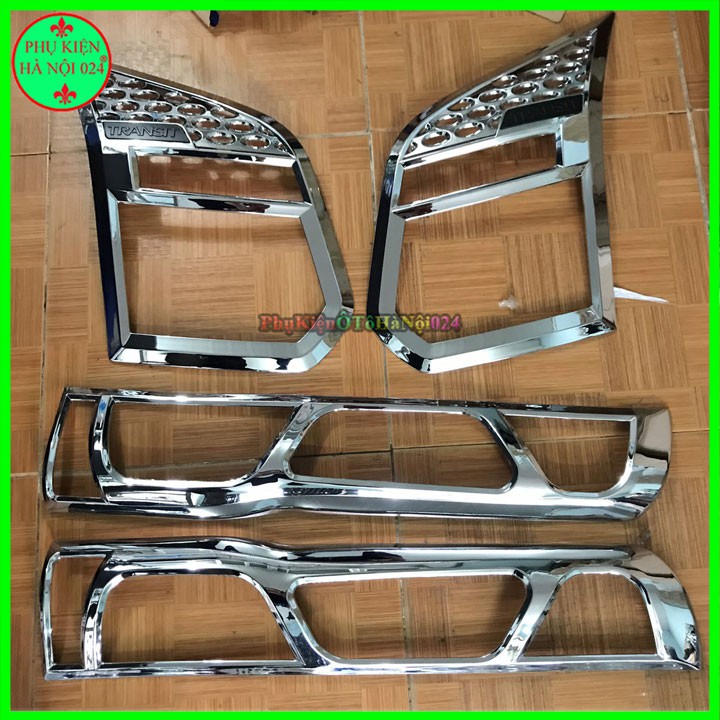 Ốp Viền Đèn Pha, Hậu Mạ Crom Cho Xe Transit 2014-2020