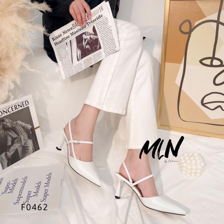 GIÀY CAO GÓT NỮ GÓT NHỌN 5P BÍT MŨI PHỐI QUAI NGANG MÃNH KHÓA XUẤT KHẨU F0462 >