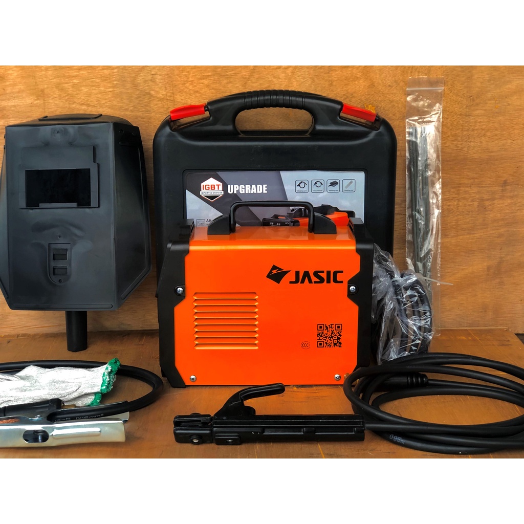 Máy hàn điện tử jasic 200 mini tặng kèm phụ kiện valy siêu tiện lơi