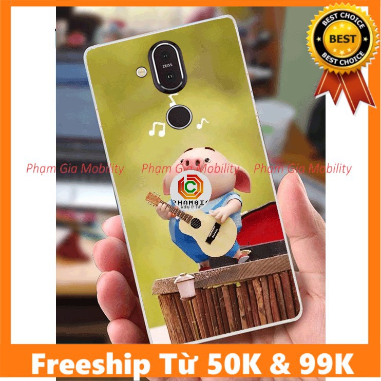 Ốp Lưng Nokia 8.1 (X7) dẻo, in hình đẹp - series Heo dễ thương (P3)