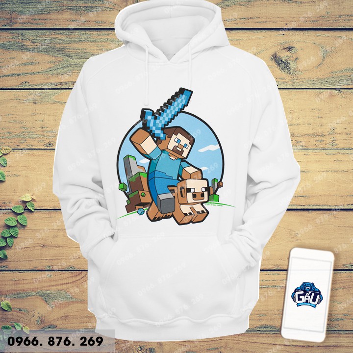Áo nỉ MINECRAFT theo yêu cầu | BigBuy360 - bigbuy360.vn