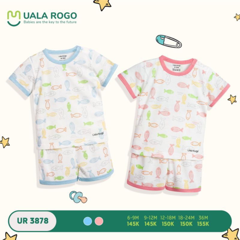 Ualarogo -  XẢ KHO Bộ cộc uala cho bé trai bé gái 7-16kg