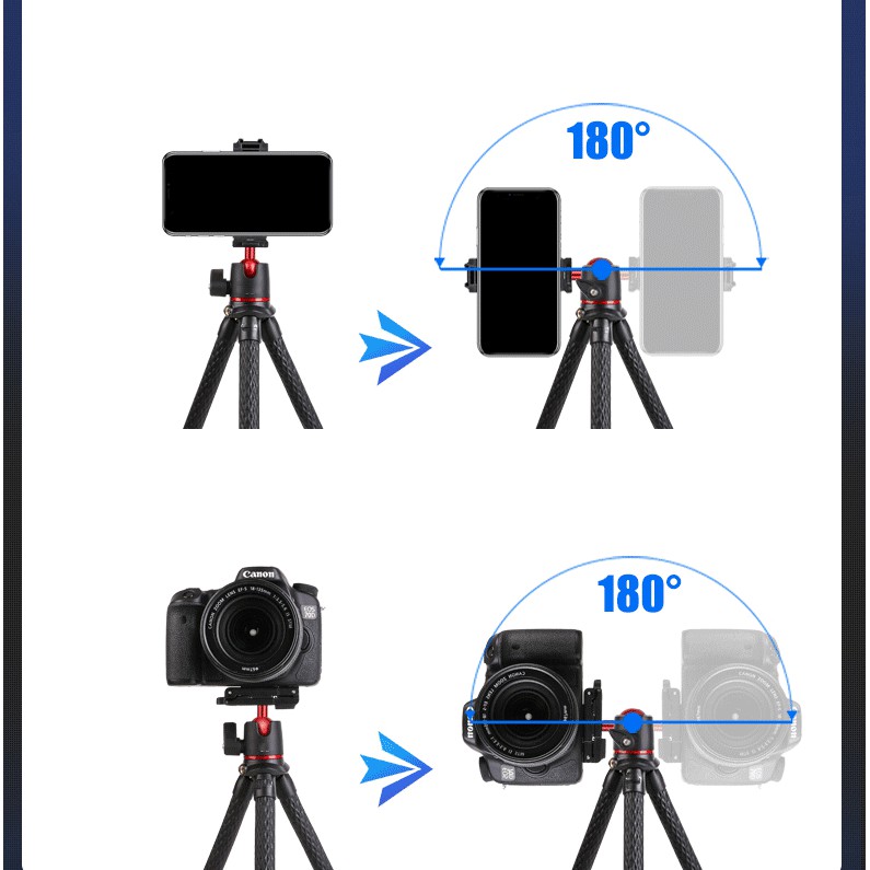 Chân Đế Gimbal Bạch Tuộc Cho Điện Thoại Và Máy Ảnh YT-138A